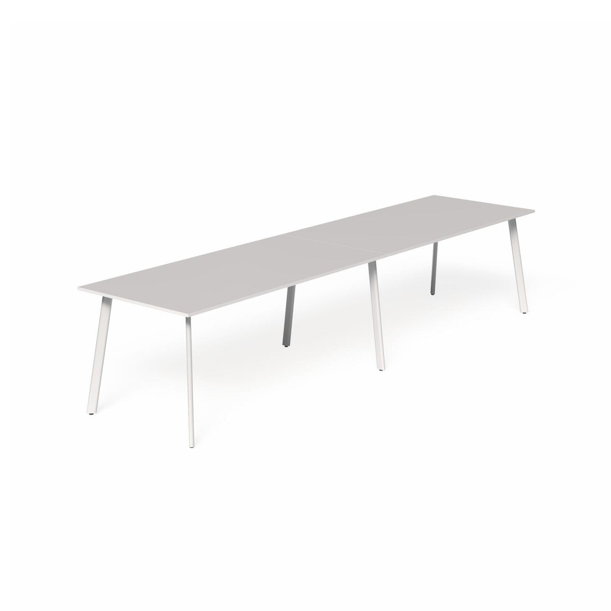 Flare Oval Bar Leaner 6-Leg — White, White