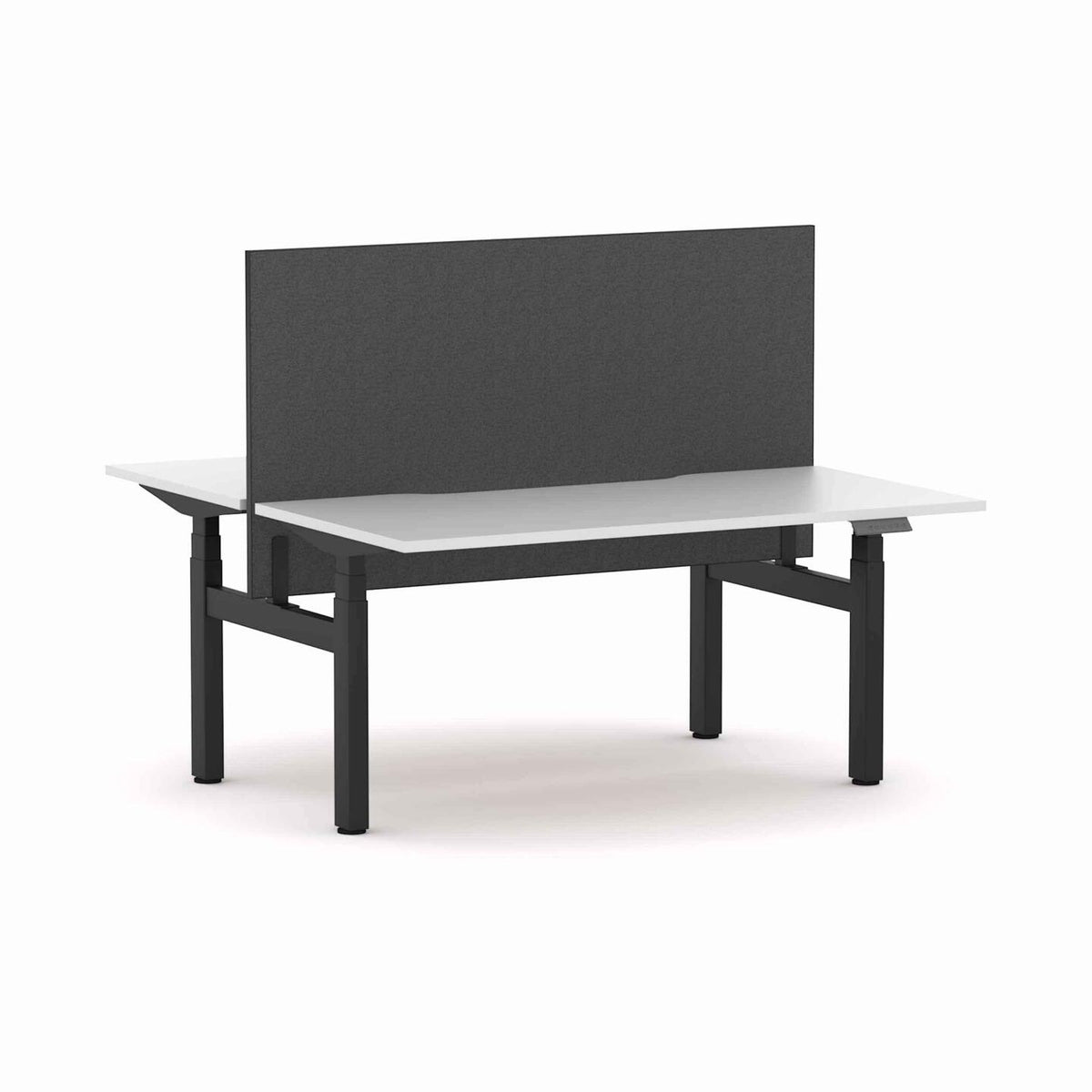 Klass 3C/2M Electric 2-User Double-Sided Workstation with Edge25 Screen - alternate view, size or finish; optional items may be shown
