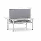 Klass Fixed 2-User Double-Sided Workstation with Edge25 Screen - alternate view, size or finish; optional items may be shown