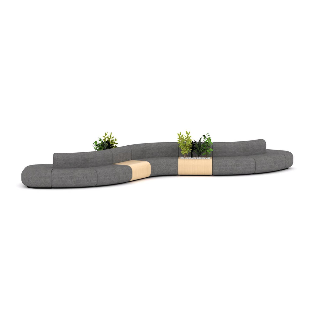Grove Sofa Configuration 4 — Ash Grey #041