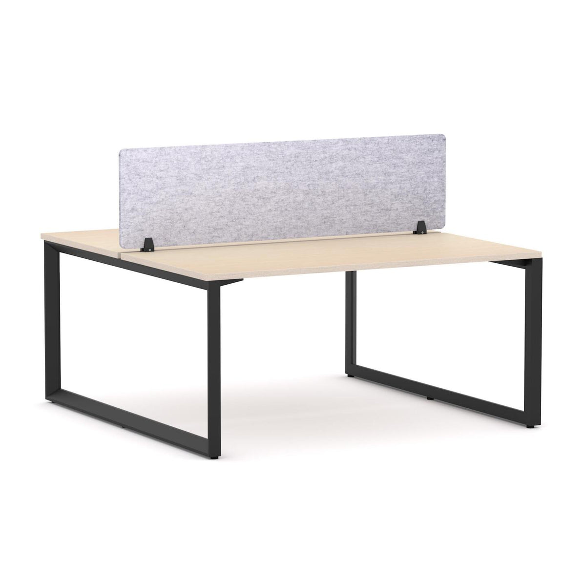 Anvil 2-User Double-Sided Workstation with AcoustiQ Screen - alternate view, size or finish; optional items may be shown