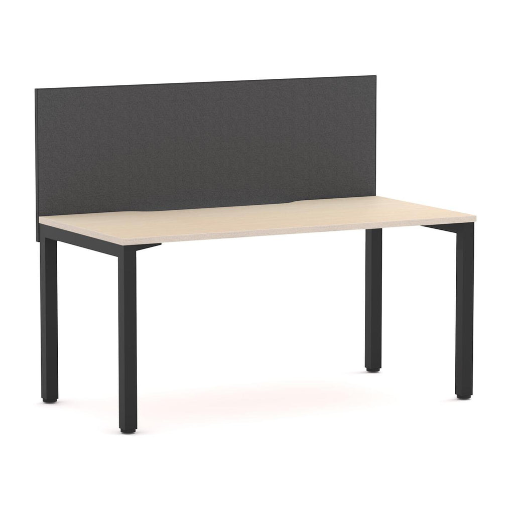 Axis Single Workstation with Edge25 Screen - alternate view, size or finish; optional items may be shown