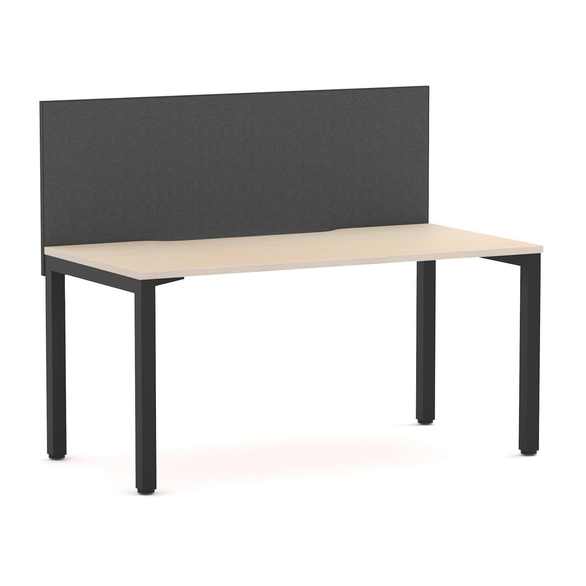 Axis Single Workstation with Edge25 Screen - alternate view, size or finish; optional items may be shown