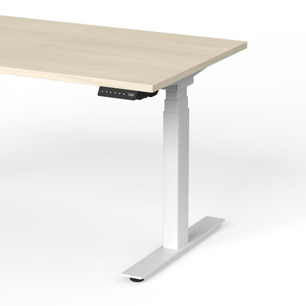 AgileMotion+ 3C/2M Electric Rectangle Straight Workstation - alternate view, size or finish; optional items may be shown