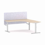 Klass Fixed 90° Workstation with AcoustiQ Screen - alternate view, size or finish; optional items may be shown