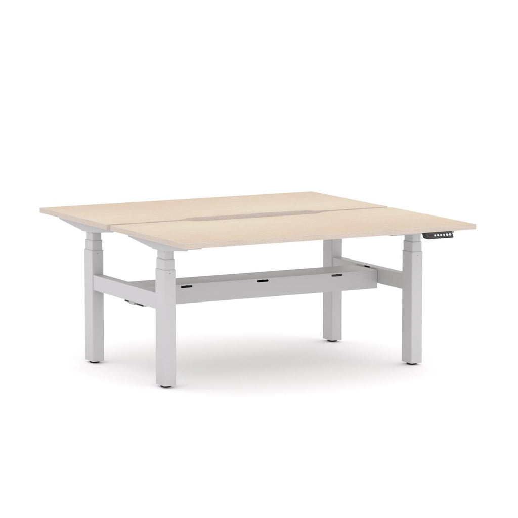AgileMotion+ 3C/2M Electric Rectangle 2-Person DSD Workstation - alternate view, size or finish; optional items may be shown