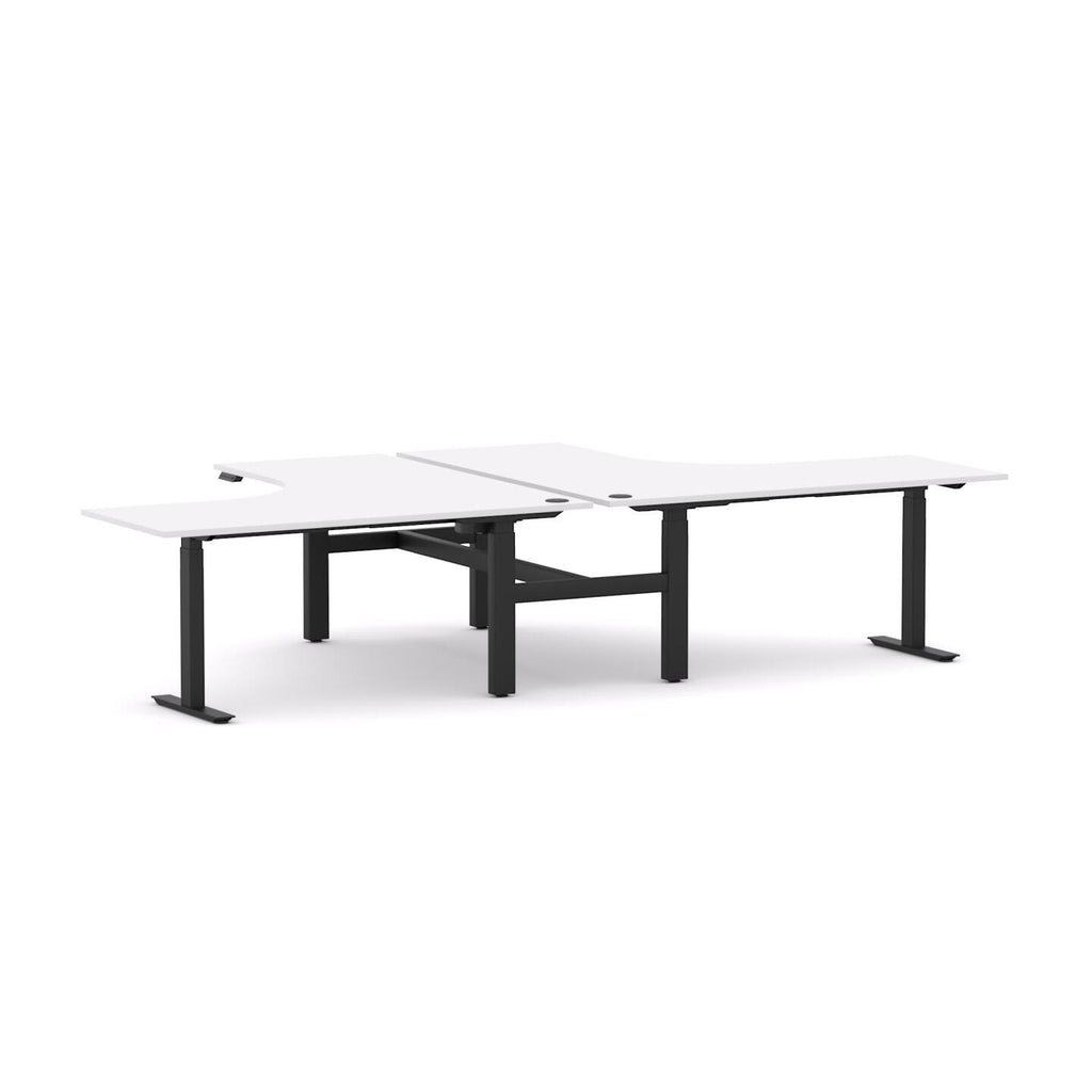 Agile 2C/1M Electric 2-Person 90° Workstation - alternate view, size or finish; optional items may be shown