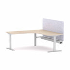 Klass Fixed 90° Workstation with AcoustiQ Screen - alternate view, size or finish; optional items may be shown