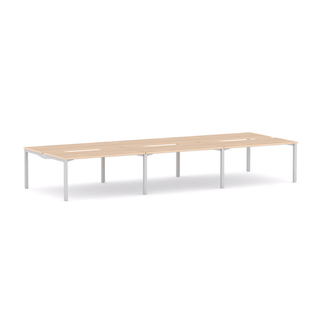 Axis Stretch 6-User Double-Sided Workstation - alternate view, size or finish; optional items may be shown