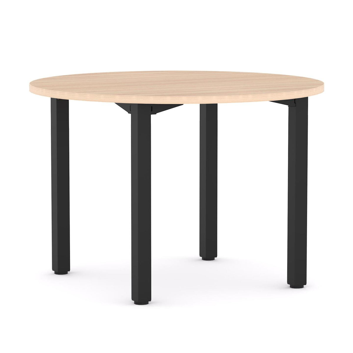 Axis Round Table 4-Leg — Black, New Oak Matte