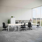 Axis 6-User 120° Workstation - alternate view, size or finish; optional items may be shown