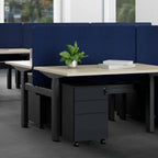 Klass 3C/2M Electric 2-User Double-Sided Workstation - alternate view, size or finish; optional items may be shown