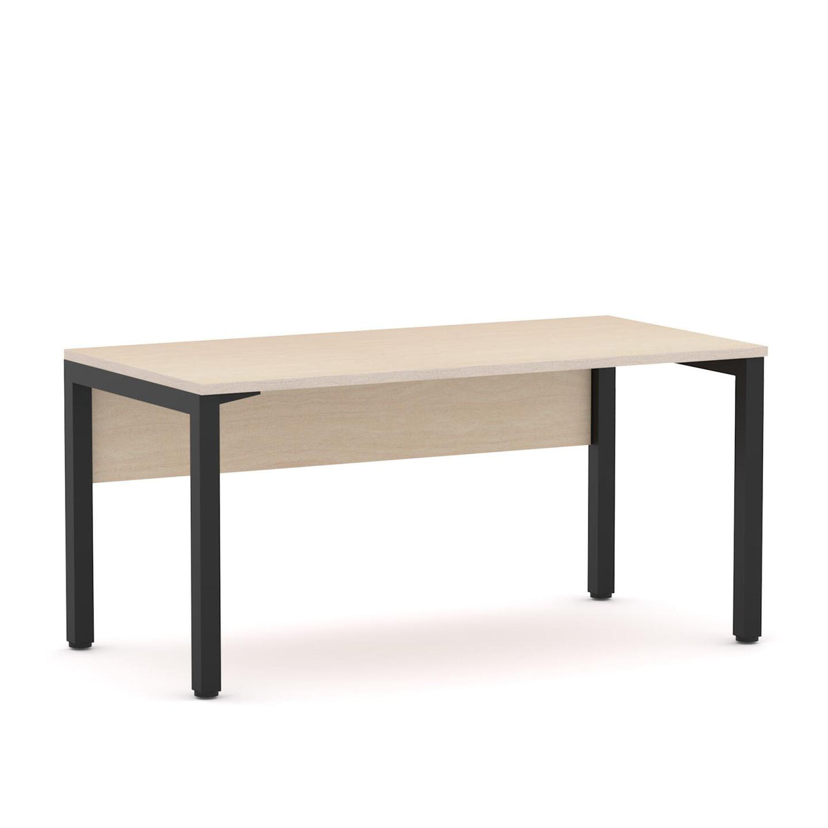 Axis Single Workstation with Modesty - alternate view, size or finish; optional items may be shown