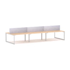 Anvil 6-User Double-Sided Workstation with AcoustiQ Screen - alternate view, size or finish; optional items may be shown