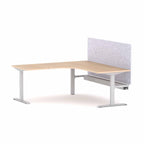 Klass Fixed 90° Workstation with AcoustiQ Screen - alternate view, size or finish; optional items may be shown