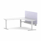 Klass Fixed 90° Workstation with AcoustiQ Screen - alternate view, size or finish; optional items may be shown