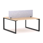 Anvil 2-User Double-Sided Workstation with AcoustiQ Screen - alternate view, size or finish; optional items may be shown