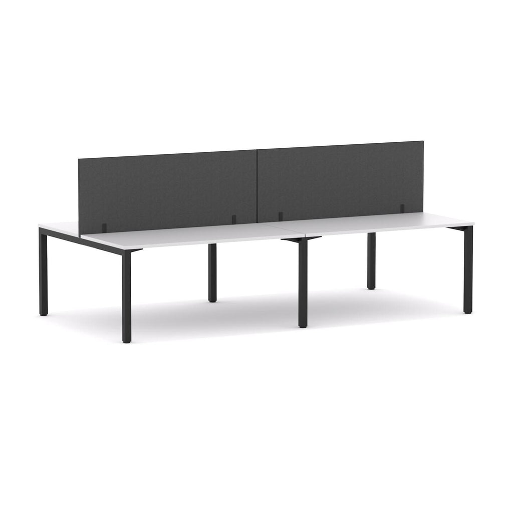 Axis 4-User Double-Sided Workstation with Edge25 Screen - alternate view, size or finish; optional items may be shown