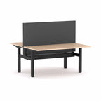 Klass Fixed 2-User Double-Sided Workstation with Edge25 Screen - alternate view, size or finish; optional items may be shown
