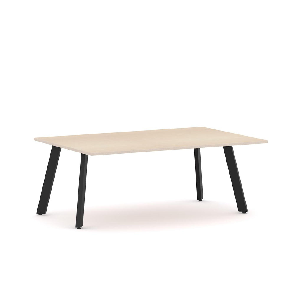 Flare Table 4-Leg — Black, Nordic Maple