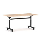 Ascend Flip Table — Black, New Oak Matte