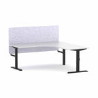 Klass Fixed 90° Workstation with AcoustiQ Screen - alternate view, size or finish; optional items may be shown
