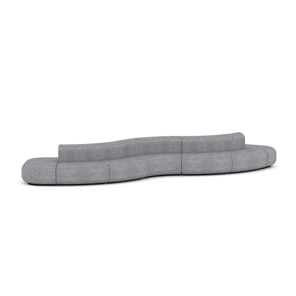 Grove Sofa Configuration 5 — Spotted Grey Wool