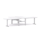 Agile Fixed Rectangle 2-Person 90° Workstation - alternate view, size or finish; optional items may be shown