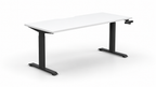 Boost Crank Manual Height Adjustable Single Sided Workstation - Framed Screen Options