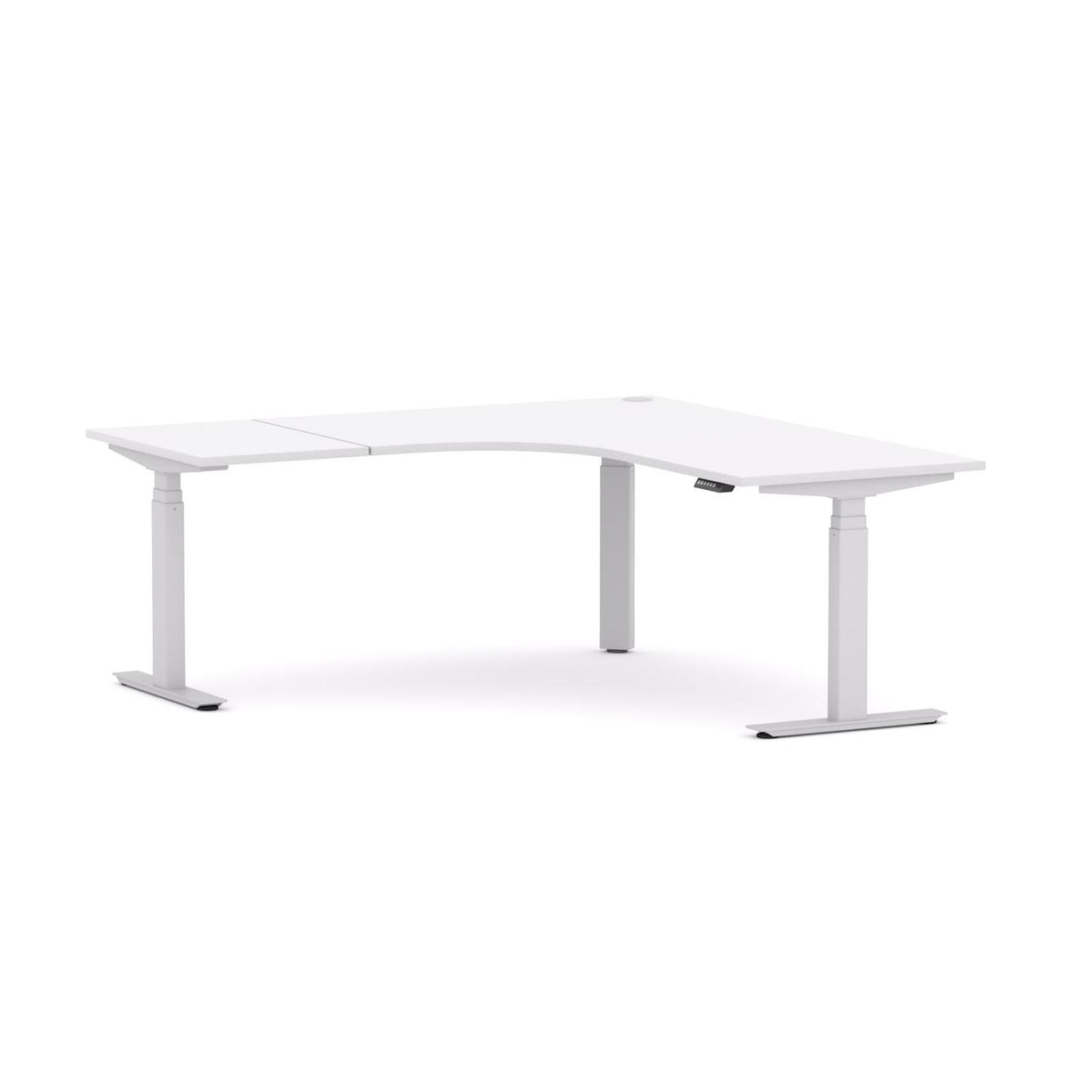 AgileMotion+ 3C/2M Electric Rectangle 90° Workstation - alternate view, size or finish; optional items may be shown