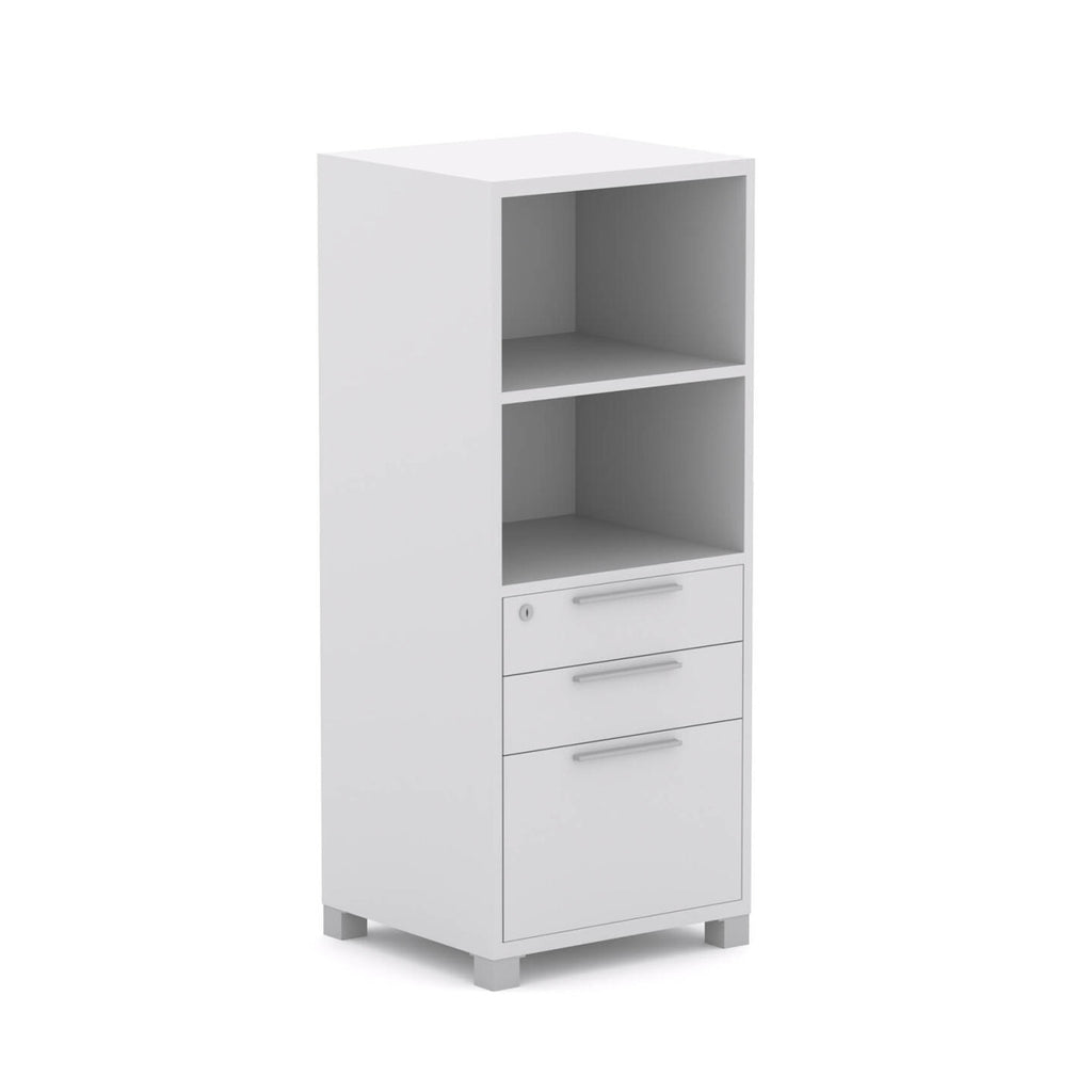 Axis Tower Bookcase with Drawers - alternate view, size or finish; optional items may be shown