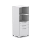 Axis Tower Bookcase with Drawers - alternate view, size or finish; optional items may be shown