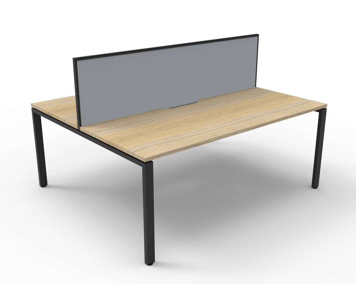 Infinity Profile Leg 2 Person Back To Back Workstation - Framed Screen