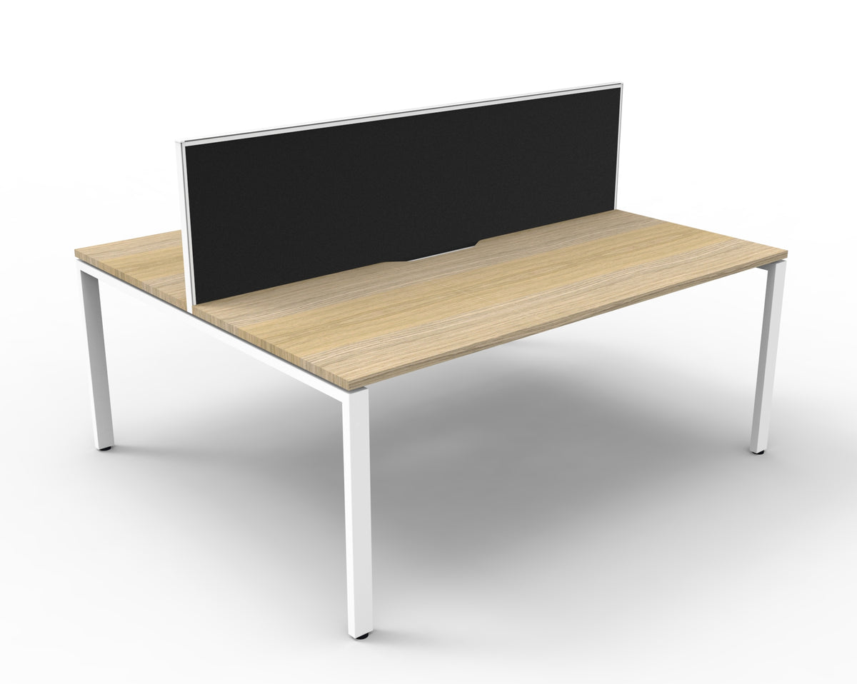 Infinity Profile Leg 2 Person Back To Back Workstation - Framed Screen