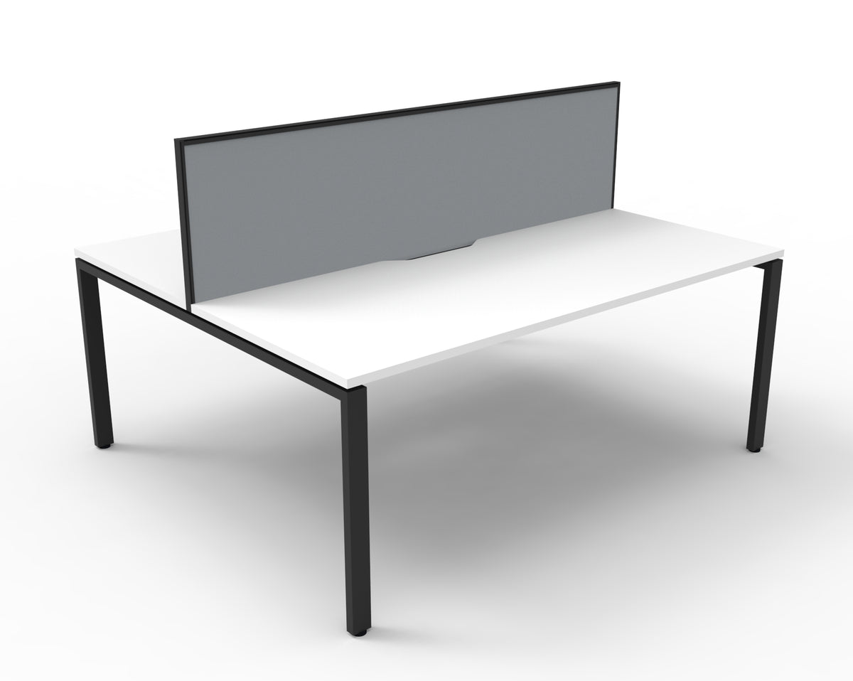 Infinity Profile Leg 2 Person Back To Back Workstation - Framed Screen