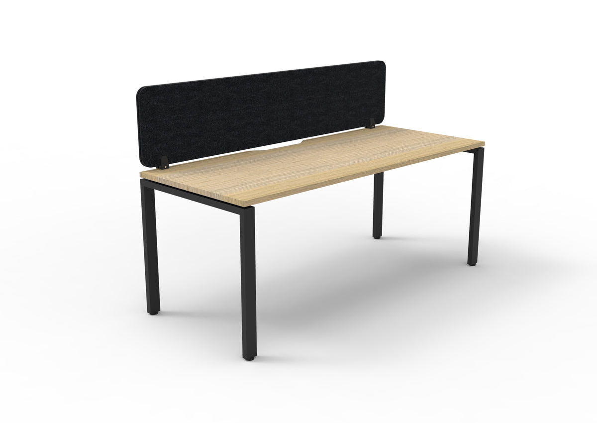 Infinity Profile Leg Single Workstation - Eco Panel Screen