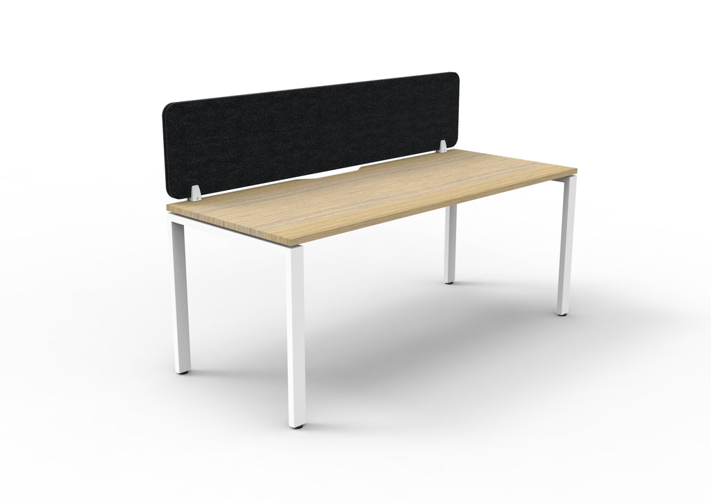 Infinity Profile Leg Single Workstation - Eco Panel Screen