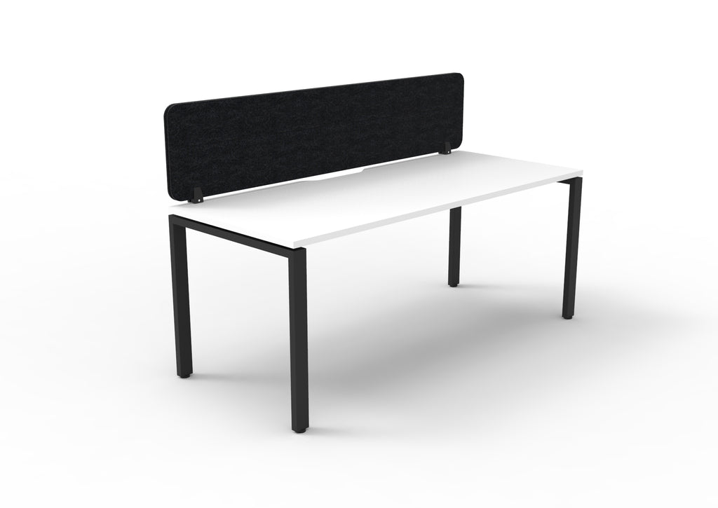 Infinity Profile Leg Single Workstation - Eco Panel Screen