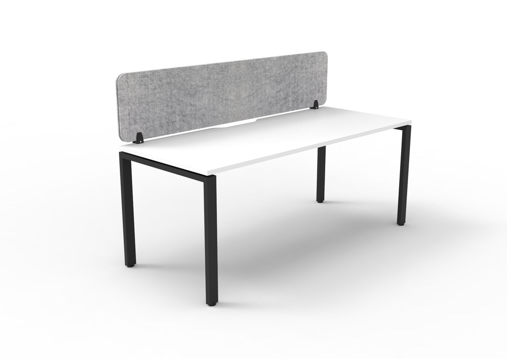 Infinity Profile Leg Single Workstation - Eco Panel Screen