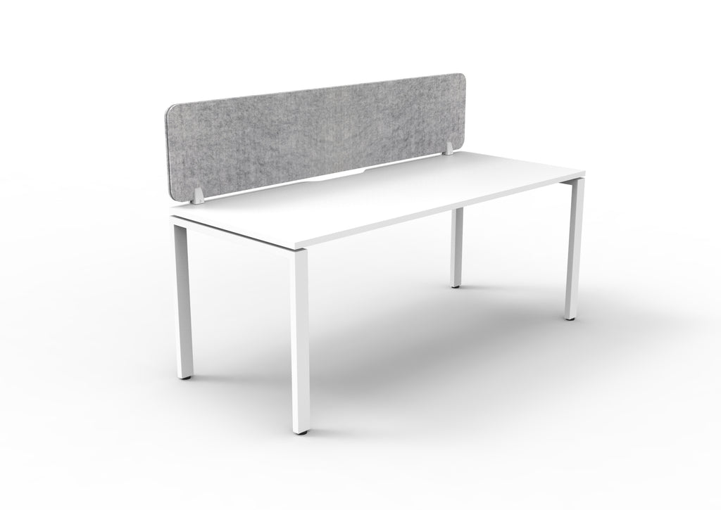 Infinity Profile Leg Single Workstation - Eco Panel Screen