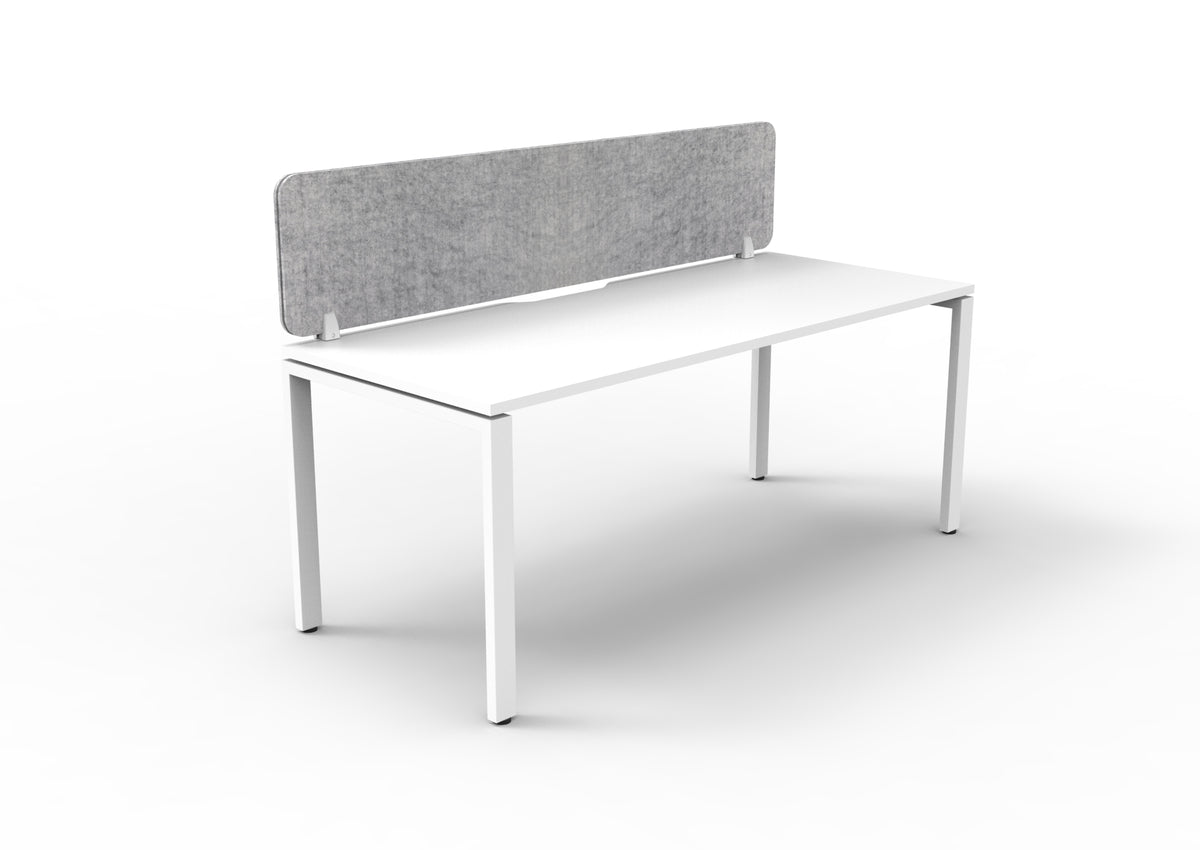 Infinity Profile Leg Single Workstation - Eco Panel Screen