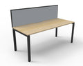 Infinity Profile Leg Single Workstation - Framed Screen