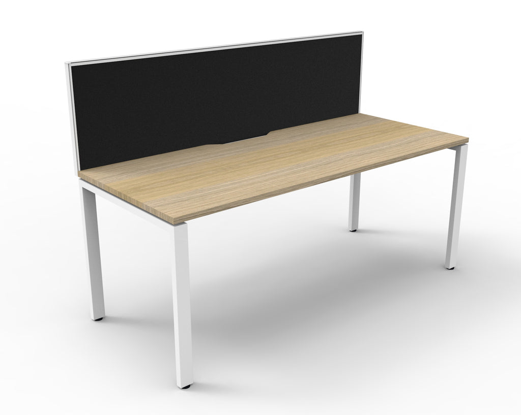 Infinity Profile Leg Single Workstation - Framed Screen