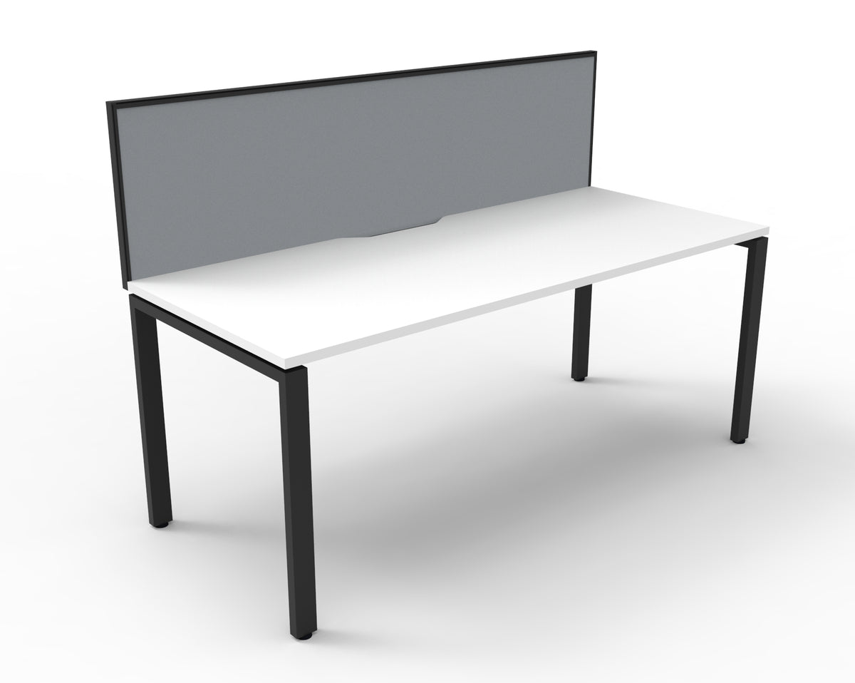 Infinity Profile Leg Single Workstation - Framed Screen