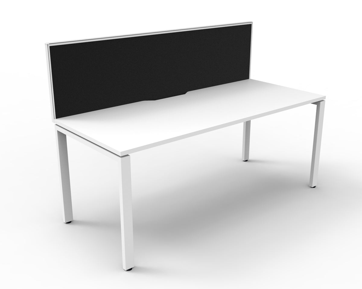 Infinity Profile Leg Single Workstation - Framed Screen