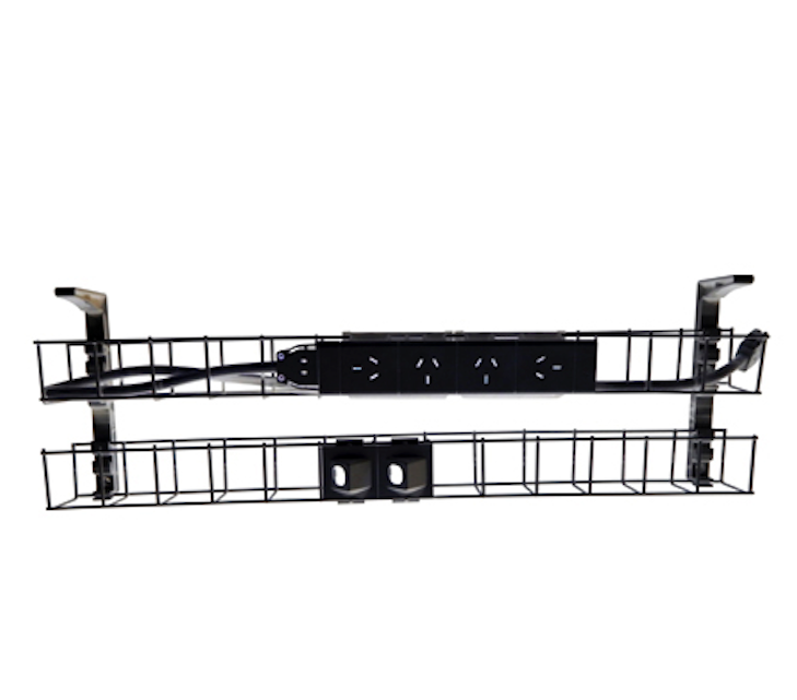 Rapidline Dual Tier Cable Basket Kits - configuration image