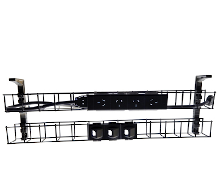 Rapidline Dual Tier Cable Basket Kits - configuration image