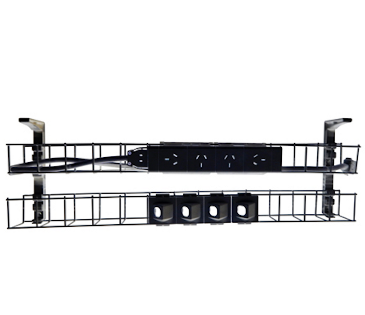 Rapidline Dual Tier Cable Basket Kits - configuration image