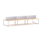 Anvil 6-User Double-Sided Workstation with AcoustiQ Screen - alternate view, size or finish; optional items may be shown