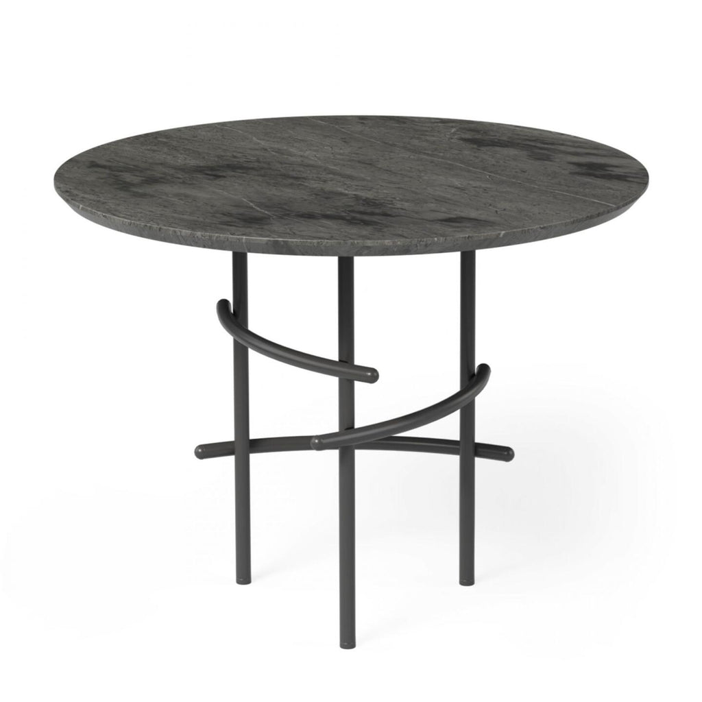 Arcos Side Table — Black, Grey Marble